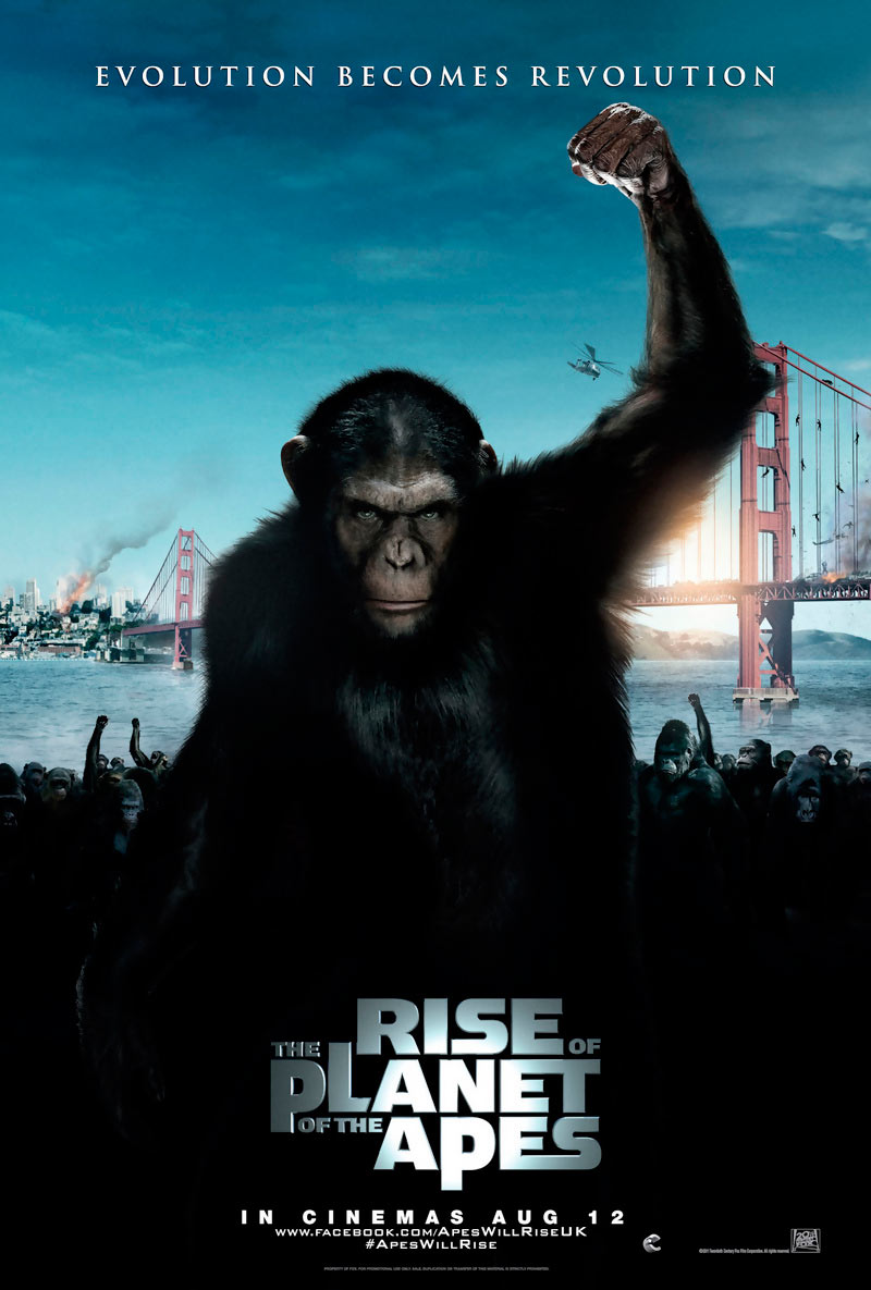 El origen del Planeta de los Simios (Rise of the Planet of the Apes), de Rupert Wyatt